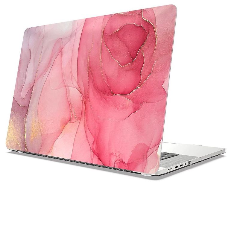 Carcasa Protector Compatible con MacBook Air 13 Pink Marble-4