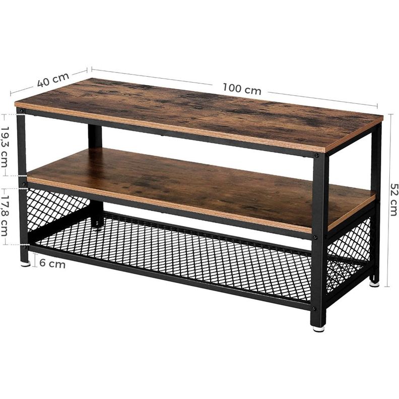 Rack TV Roterdam Consola 100 cm Estilo Industrial-2