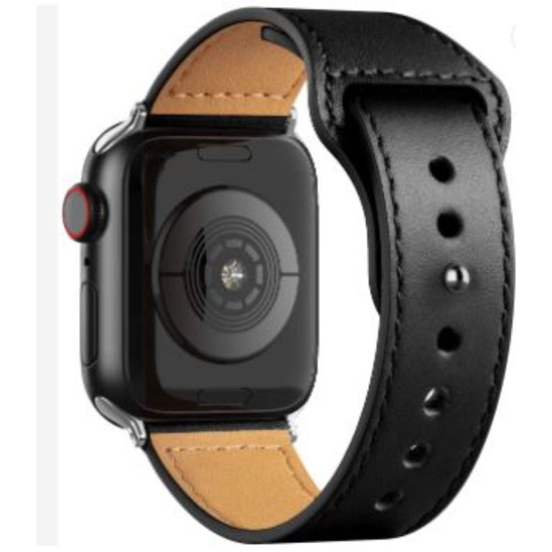 Correa Compatible c/ Apple Watch Cuero 38/40mm Negro-5
