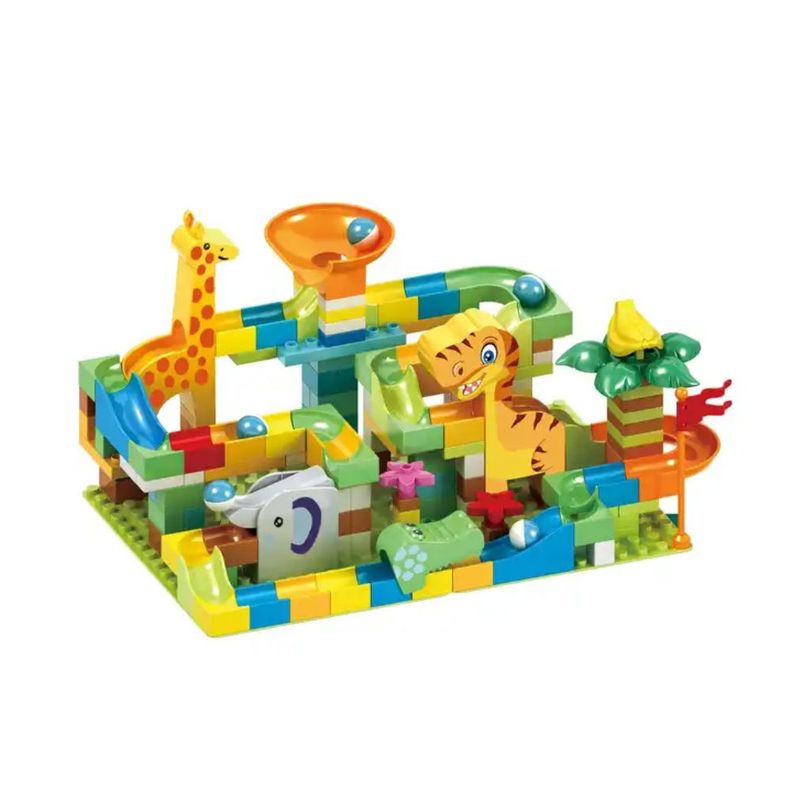 Juego de Bloques de Construcción Jungla con Toboganes 200 Pz-0