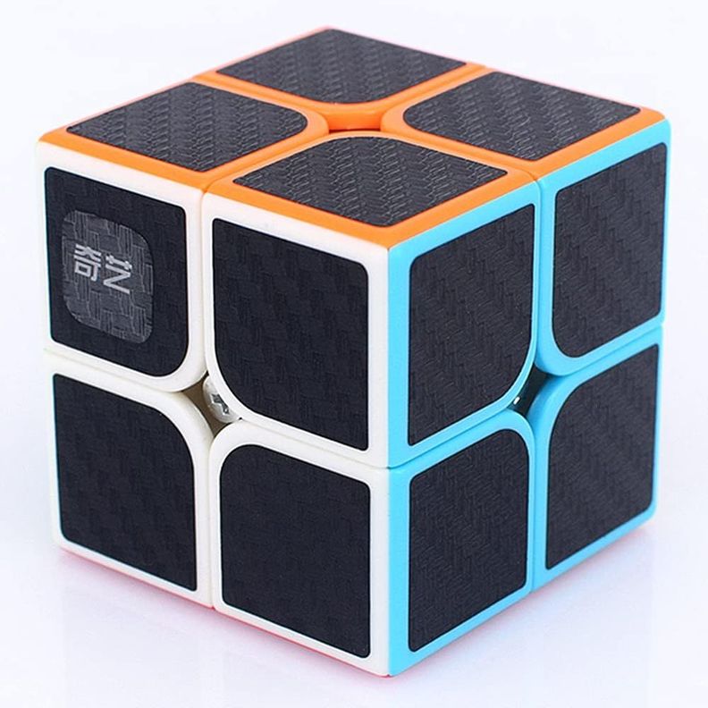 Cubo Rubik Qiyi 2x2 Fibra de Carbono Speedcube-2