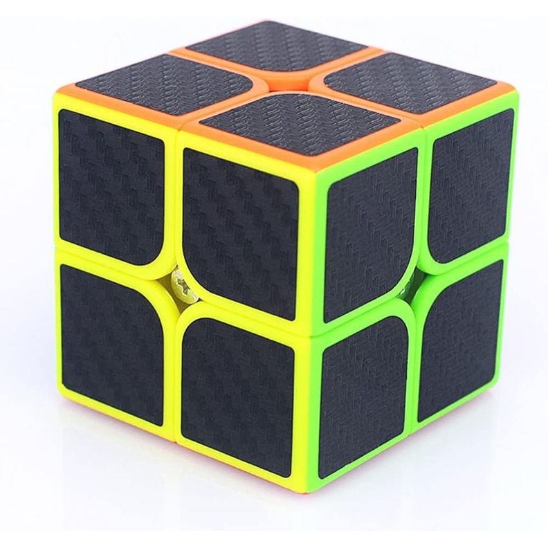 Cubo Rubik Qiyi 2x2 Fibra de Carbono Speedcube-3