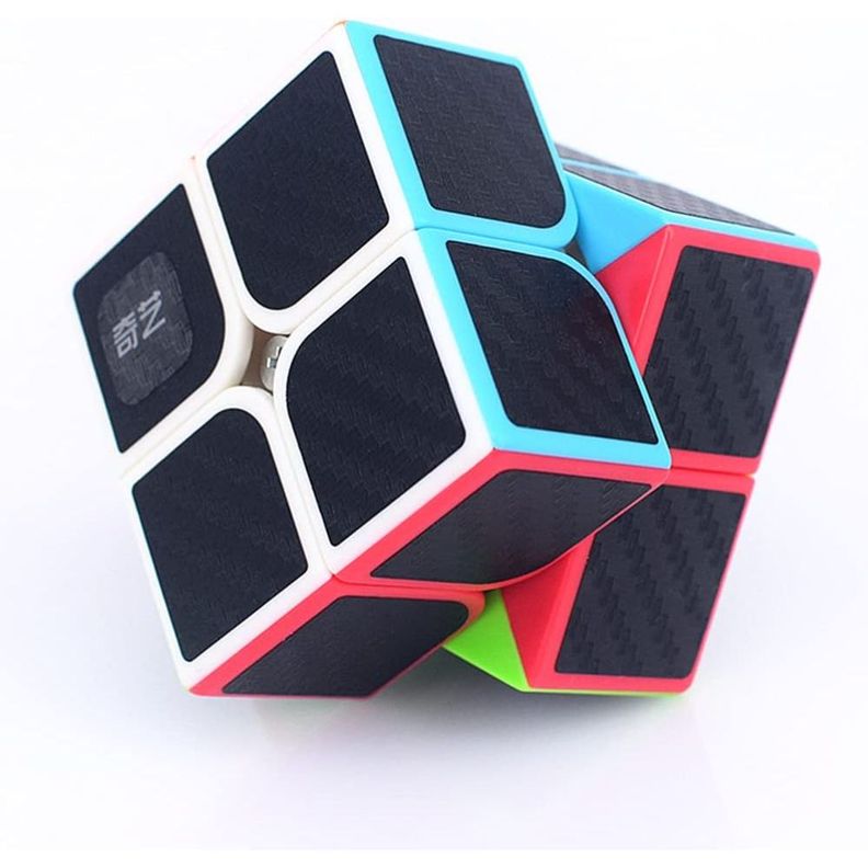 Cubo Rubik Qiyi 2x2 Fibra de Carbono Speedcube-4
