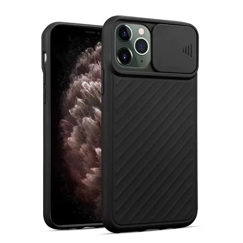 Carcasa Protector Negra + Lámina Compatible c/ iPhone 12 Pro-4