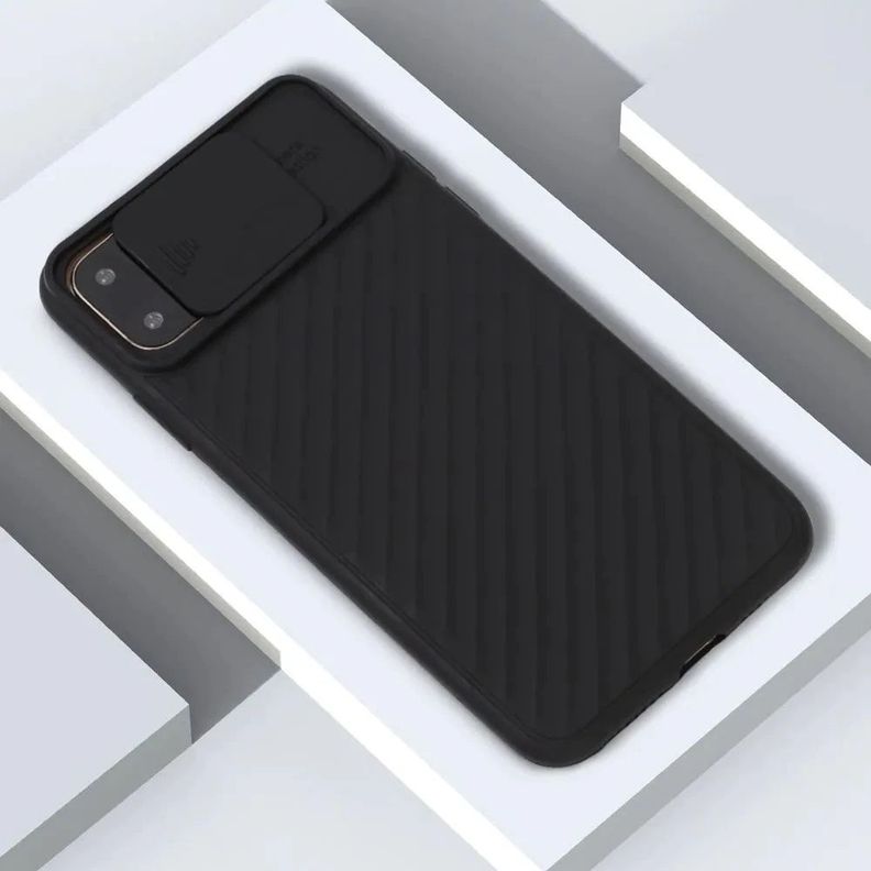 Carcasa Protector Negra + Lámina Compatible c/ iPhone 12 Pro-5
