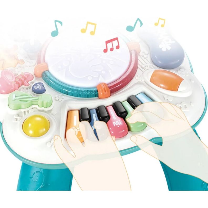 Mesa de Aprendizaje Musical Juguete Didáctico Azul-8