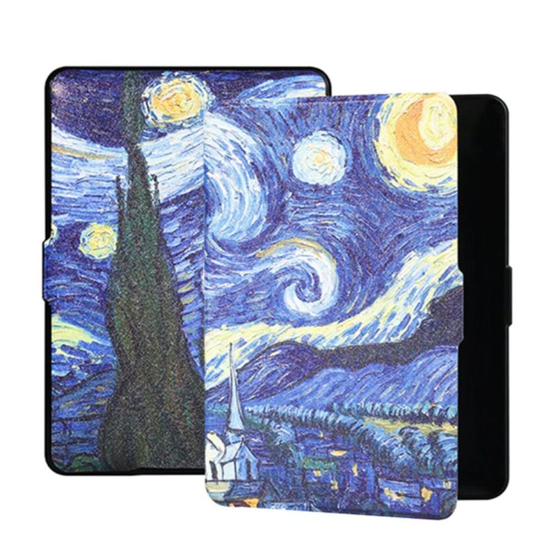 Funda + Lámina Para Kindle Paperwhite 4/998 Noche Estrellada-0
