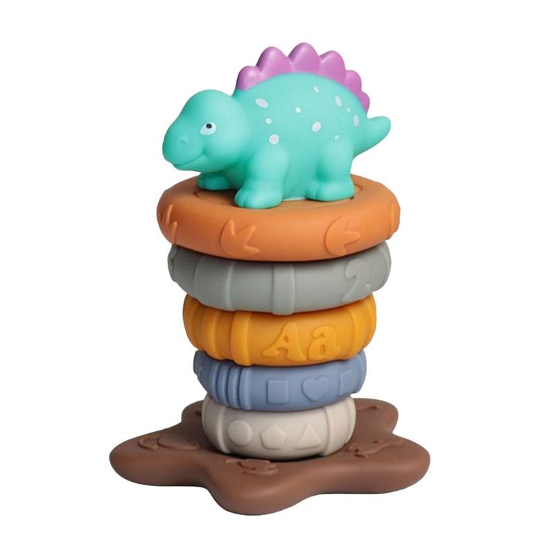 Torre Dinosaurio Juguete Didáctico Apilable 7pcs-0