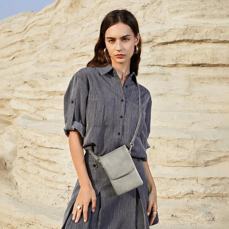 Mini Bag Eco Cuero Floresta Grey-2