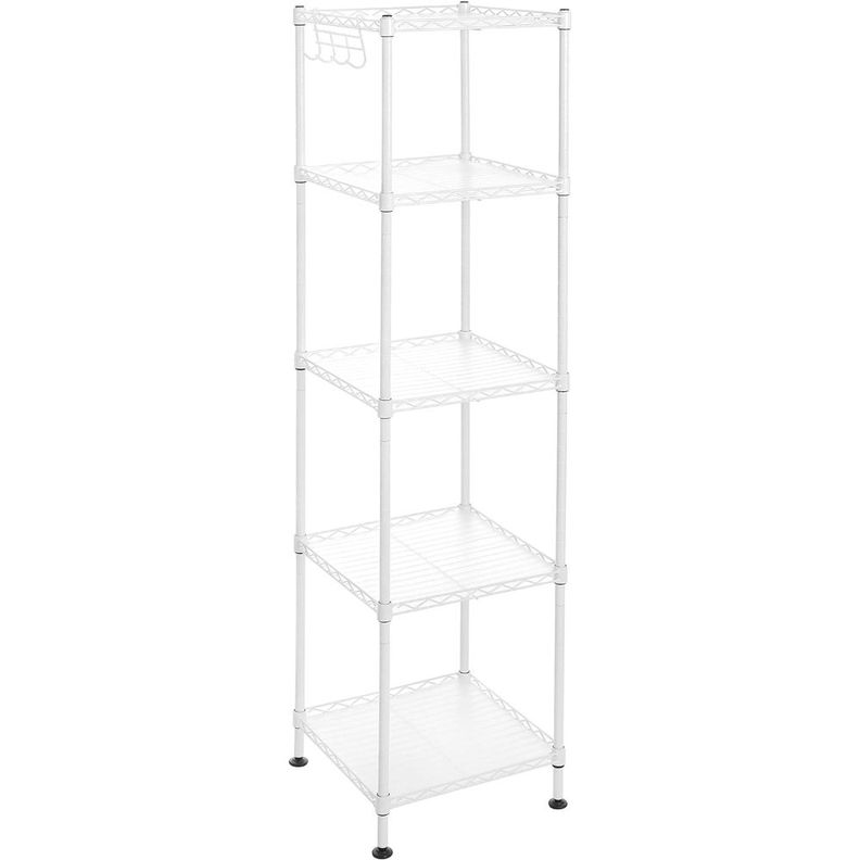 Estanteria Organizador Blanco Ajustable 5 Niveles Dunker-0