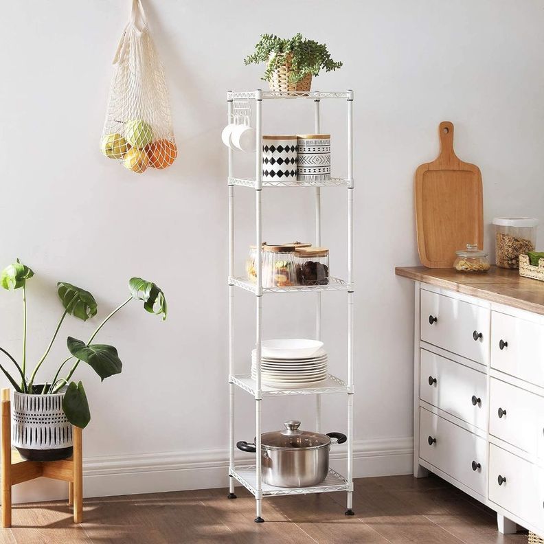 Estanteria Organizador Blanco Ajustable 5 Niveles Dunker-3