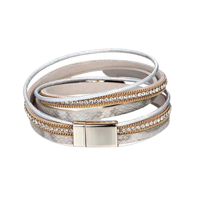 Pulsera Brazalete Eco Cuero Wrap Boho Marti-2