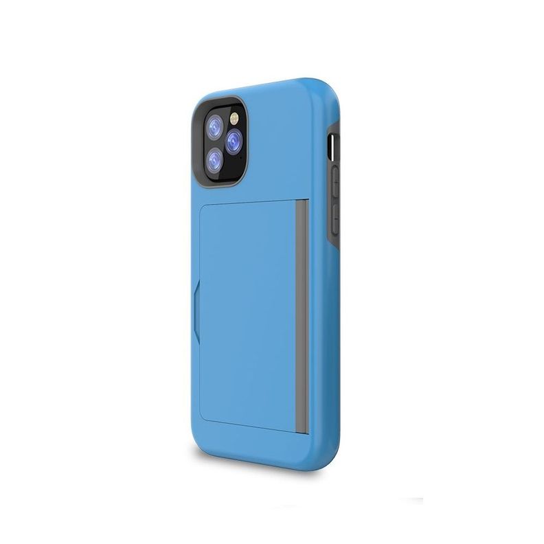 Carcasa Tarjetero Azul + Lámina Compatible Samsung S20 Plus-0