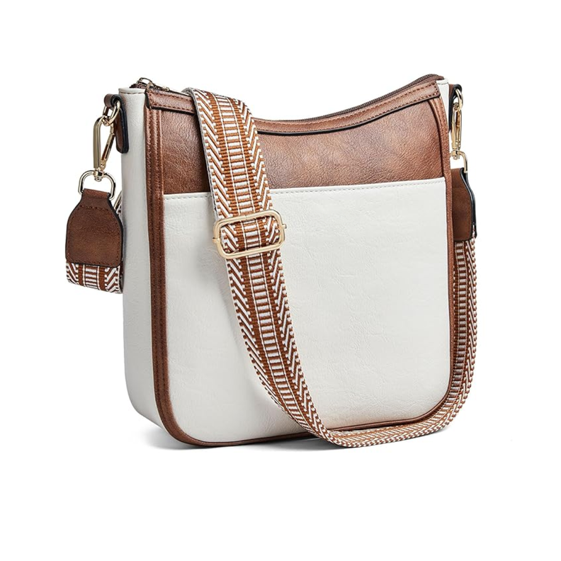 Cartera Crossbody Boho Eco Cuero Pomar Blanco-0