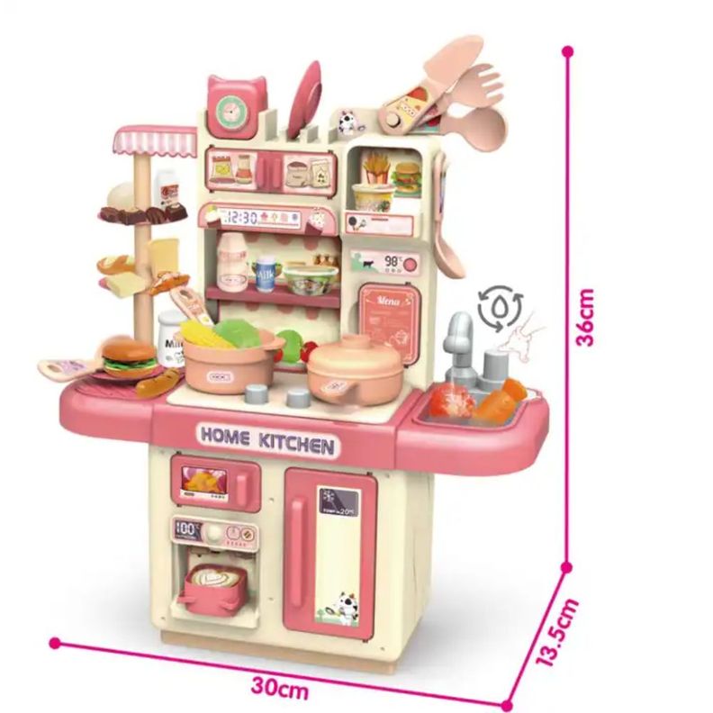 Cocina de Juguete con Luces Vapor y Agua Dream Kitchen Rosa-1
