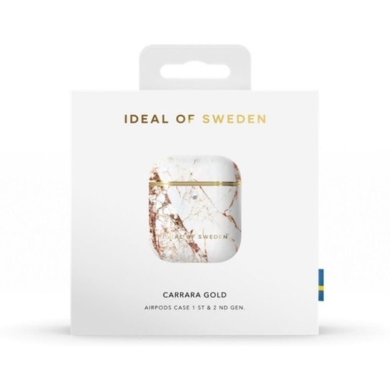 Case Compatible con AirPods Carrara Gold Ideal Of Sweden-7