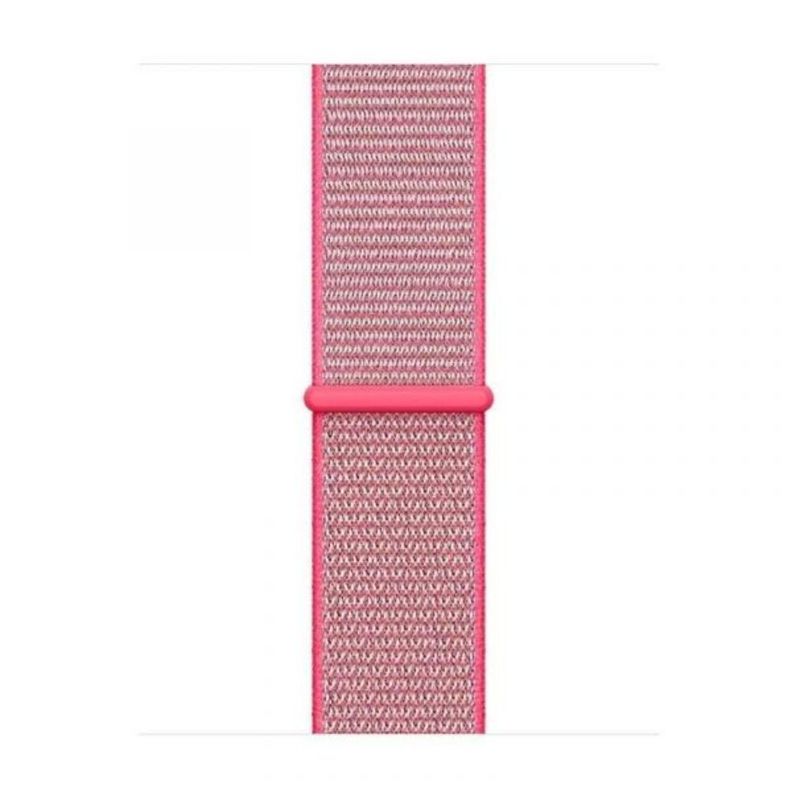 Correa Compatible c/ Apple Watch Nylon Velcro 38/40mm Rosa-2