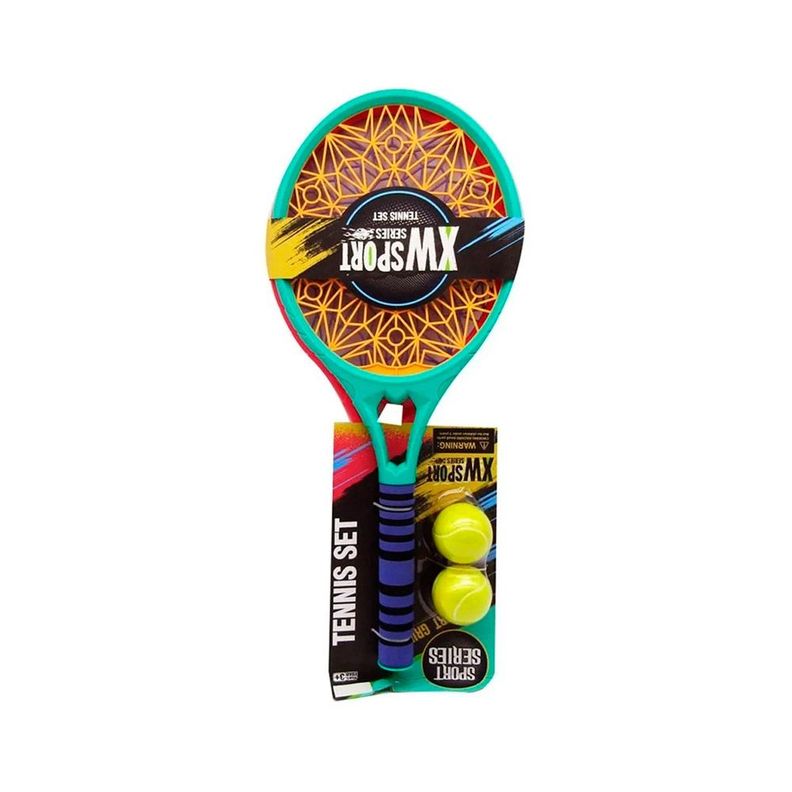 Set de 2 raquetas de Tenis con 2 Pelotas Incluidas-0