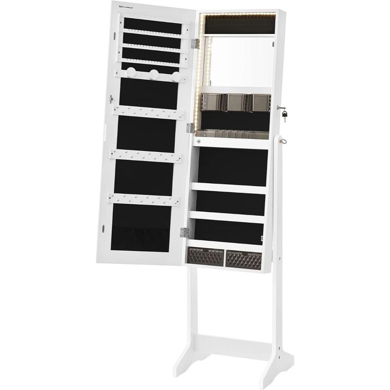 Joyero Organizador Espejo y Luces LED Integradas-1