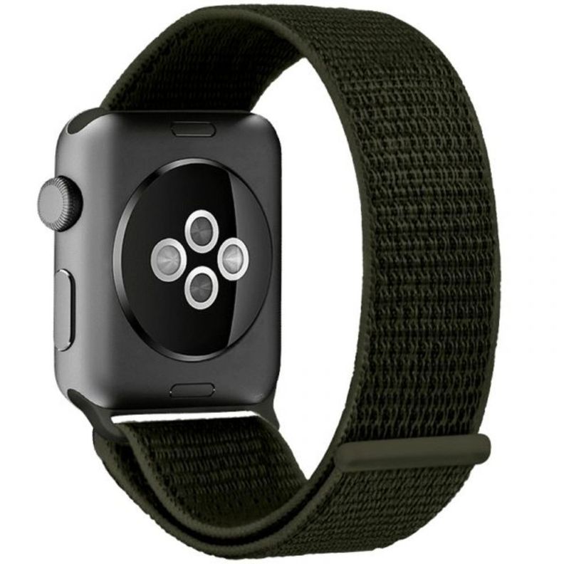 Correa Compatible c/ Apple Watch Nylon Velcro 38/40mm Verde-3