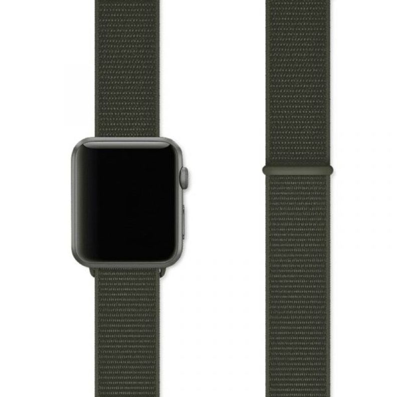Correa Compatible c/ Apple Watch Nylon Velcro 38/40mm Verde-9
