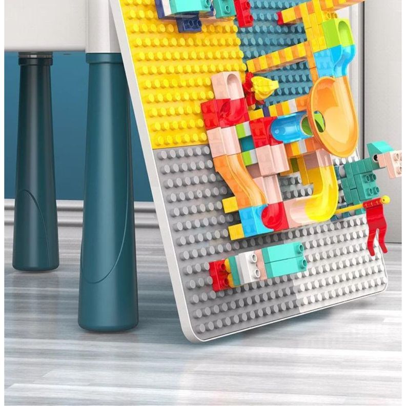 Mesa de Bloques con Toboganes, Incluye Silla y 186 Bloques-6