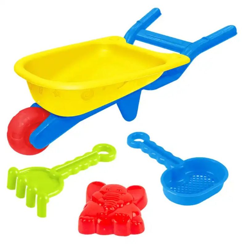 Carretilla con Moldes y Palas para Playa Juguetes de Verano-2