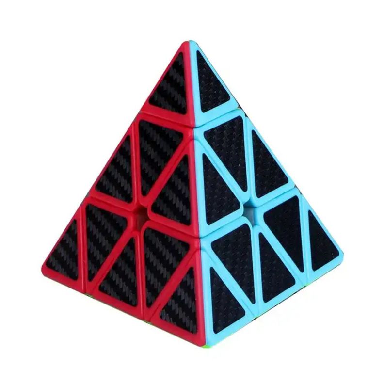 Cubo Rubik Pirámide Qiyi Fibra de Carbono Speedcube-1