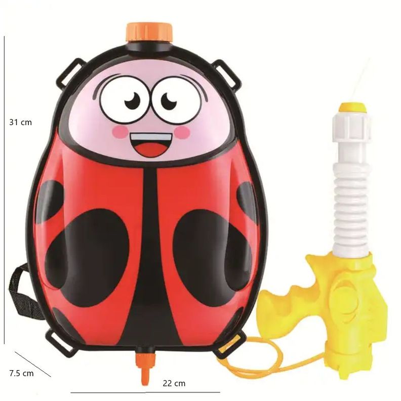 Mochila con Pistola Lanza Agua Chinita-1