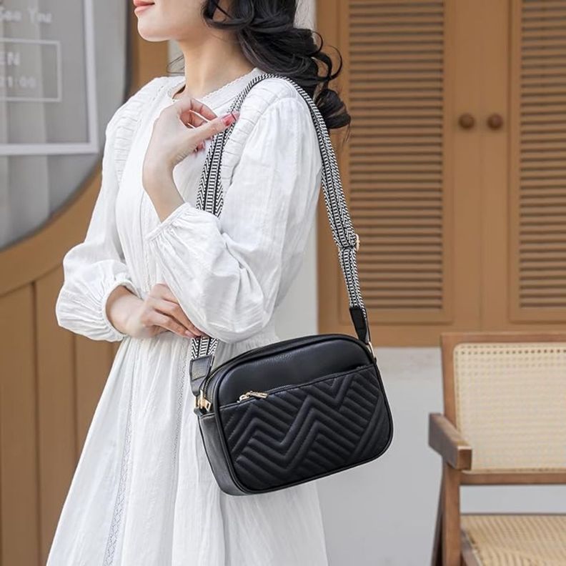 Bandolera Crossbody Boho Eco Cuero Allora Negro-2