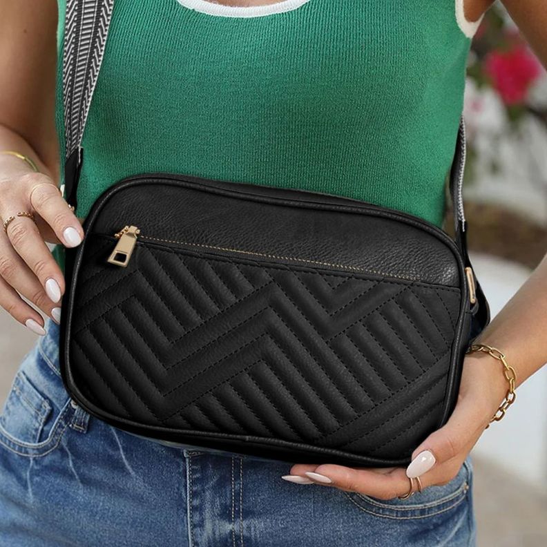 Bandolera Crossbody Boho Eco Cuero Allora Negro-4