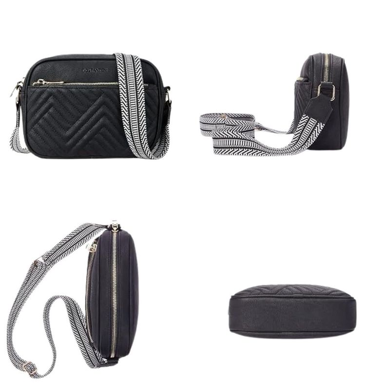 Bandolera Crossbody Boho Eco Cuero Allora Negro-5