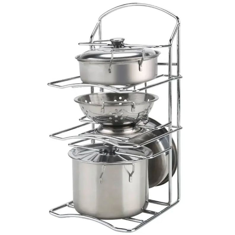 Set Ollas y Utensilios Cocina Infantil Acero Inox-4