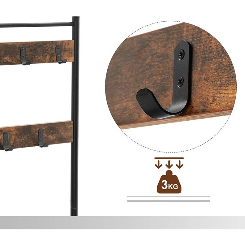 Mueble Recibidor Perchero Daven Estilo Industrial.-5