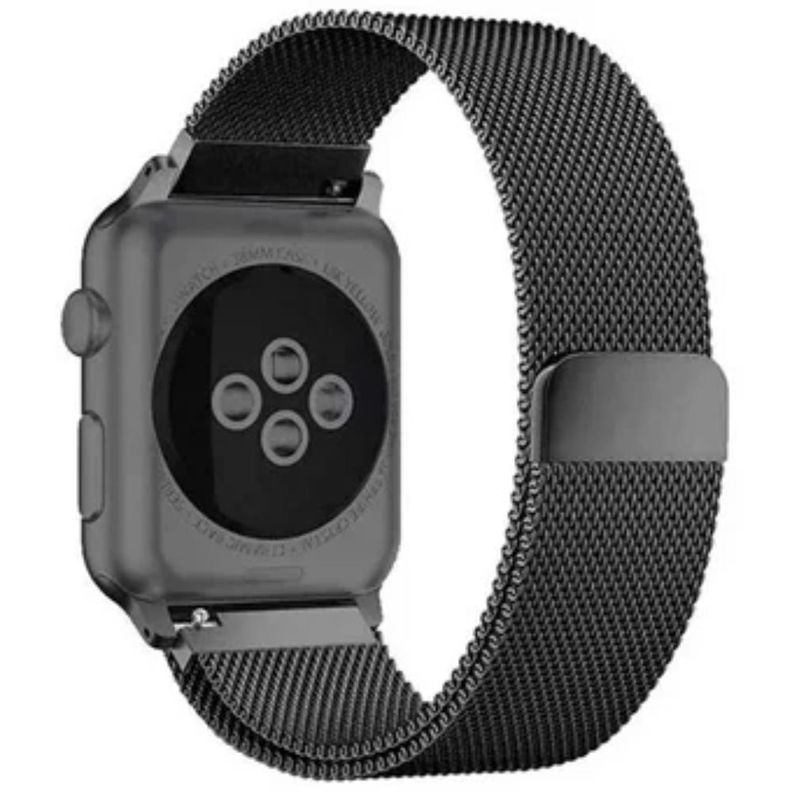 Correa Compatible Apple Watch Magnética Acero 38/40mm Gris-5