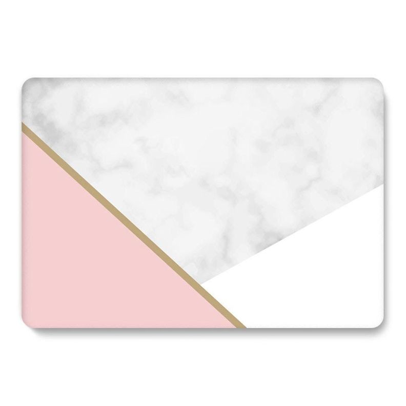 Carcasa Protector Compatible con MacBook Air 13 Pink Marble-0
