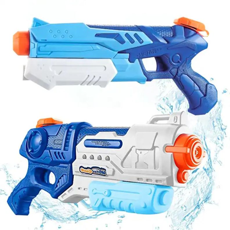 Pistola Lanza Agua Azul y Blanco-3