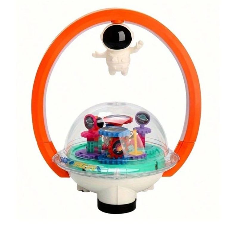 Bola con Luces LED Juguete Astronauta con Engranaje y Sonido-0