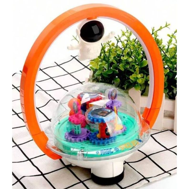 Bola con Luces LED Juguete Astronauta con Engranaje y Sonido-1