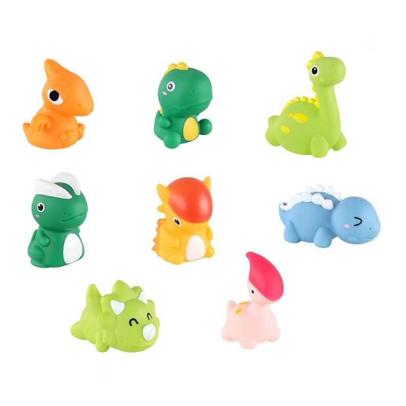 Juguetes de Baño Dinosaurios 8 piezas