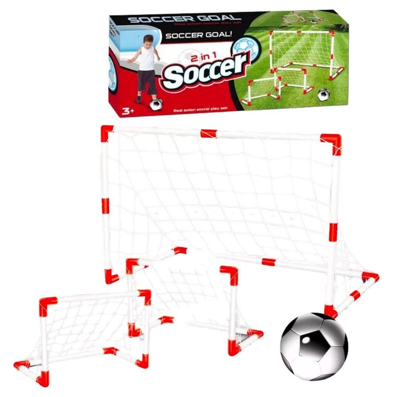 Set de Mini Arcos de Futbol 2 en 1 Niños-1