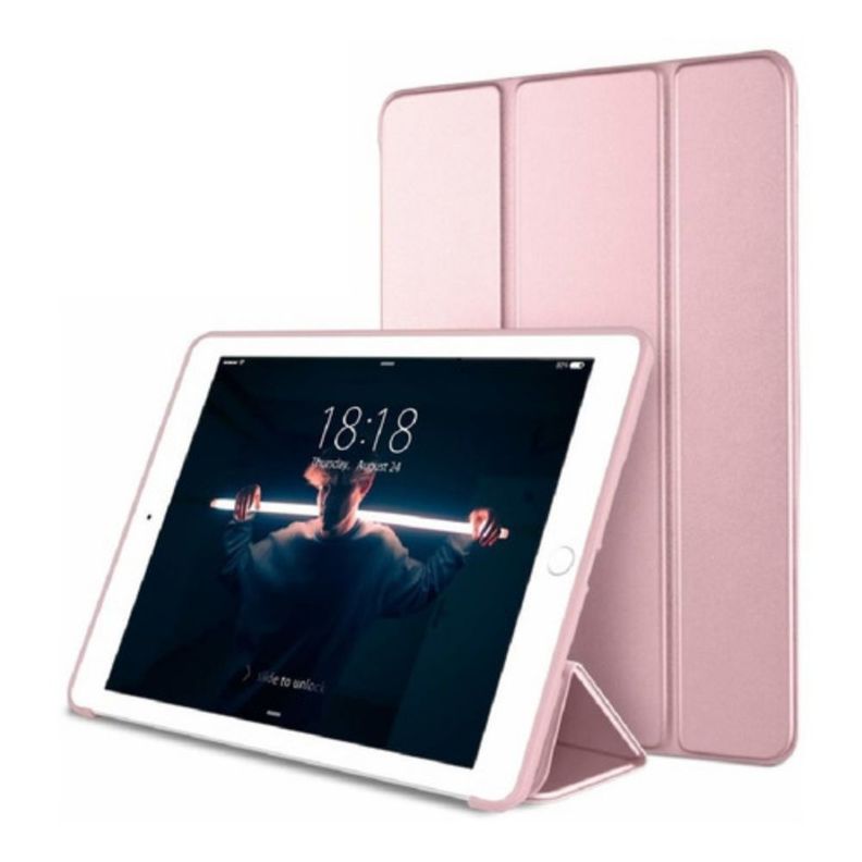 Smart Cover Compatible con Ipad Rosado 10,2 + Lamina-2