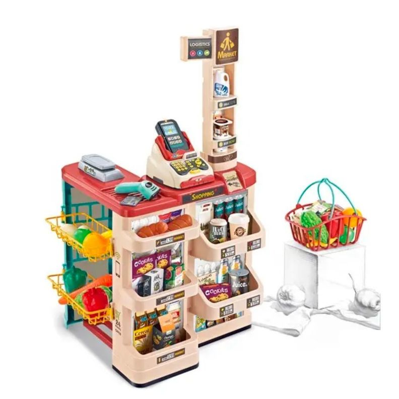 Juego Supermercado con Canasto y Accesorios Luces y Sonidos