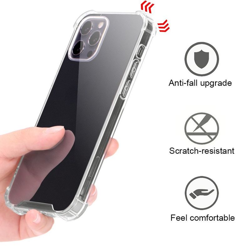 Carcasa Antigolpe Transparente + Lámina Compatible Iphone 13-2