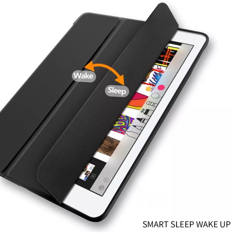 Funda Smart Case Para iPad 11 Pro 2021 M1 Negro + Lámina-2