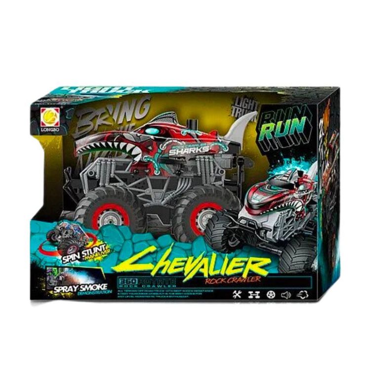 Auto Control Remoto 4x4 Tiburon 2.4G Rojo-3