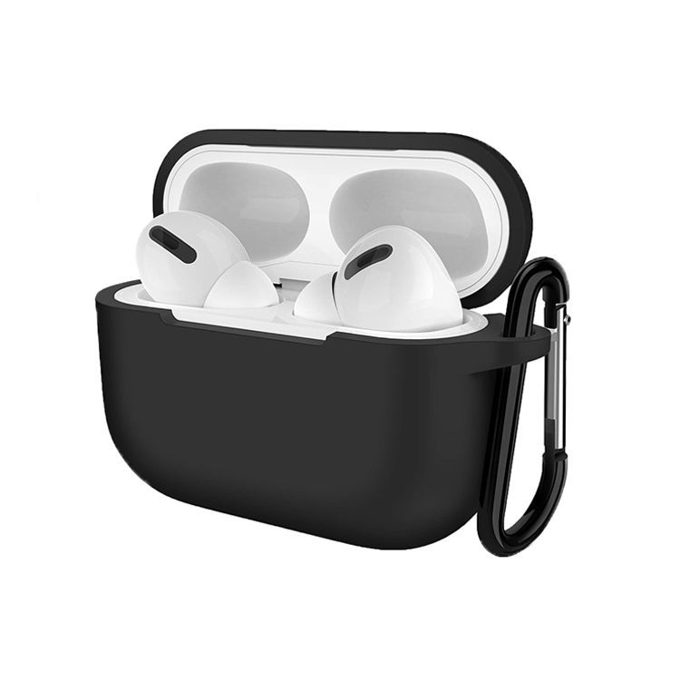 Case Protector Silicona Compatible con Airpods Pro Negro-0