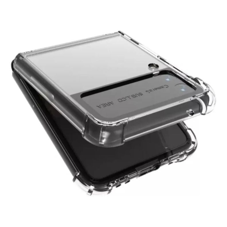 Carcasa Transparente Compatible Samsung Z Flip 3 + Lámina-3