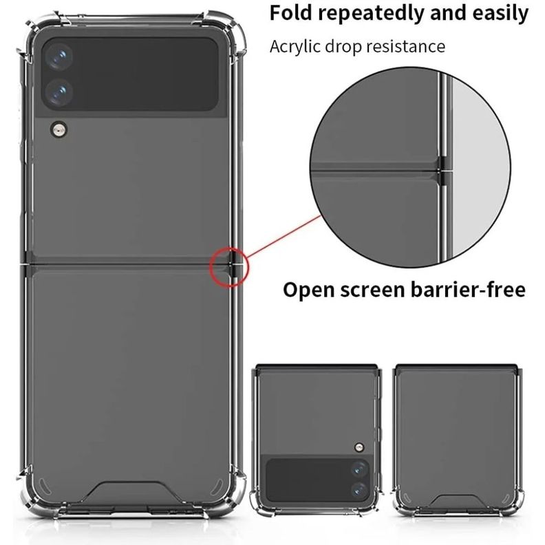 Carcasa Transparente Compatible Samsung Z Flip 3 + Lámina-6