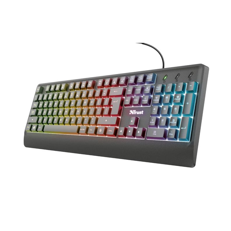 Teclado Trust Gaming Led Retroiluminado Ziva Es-3